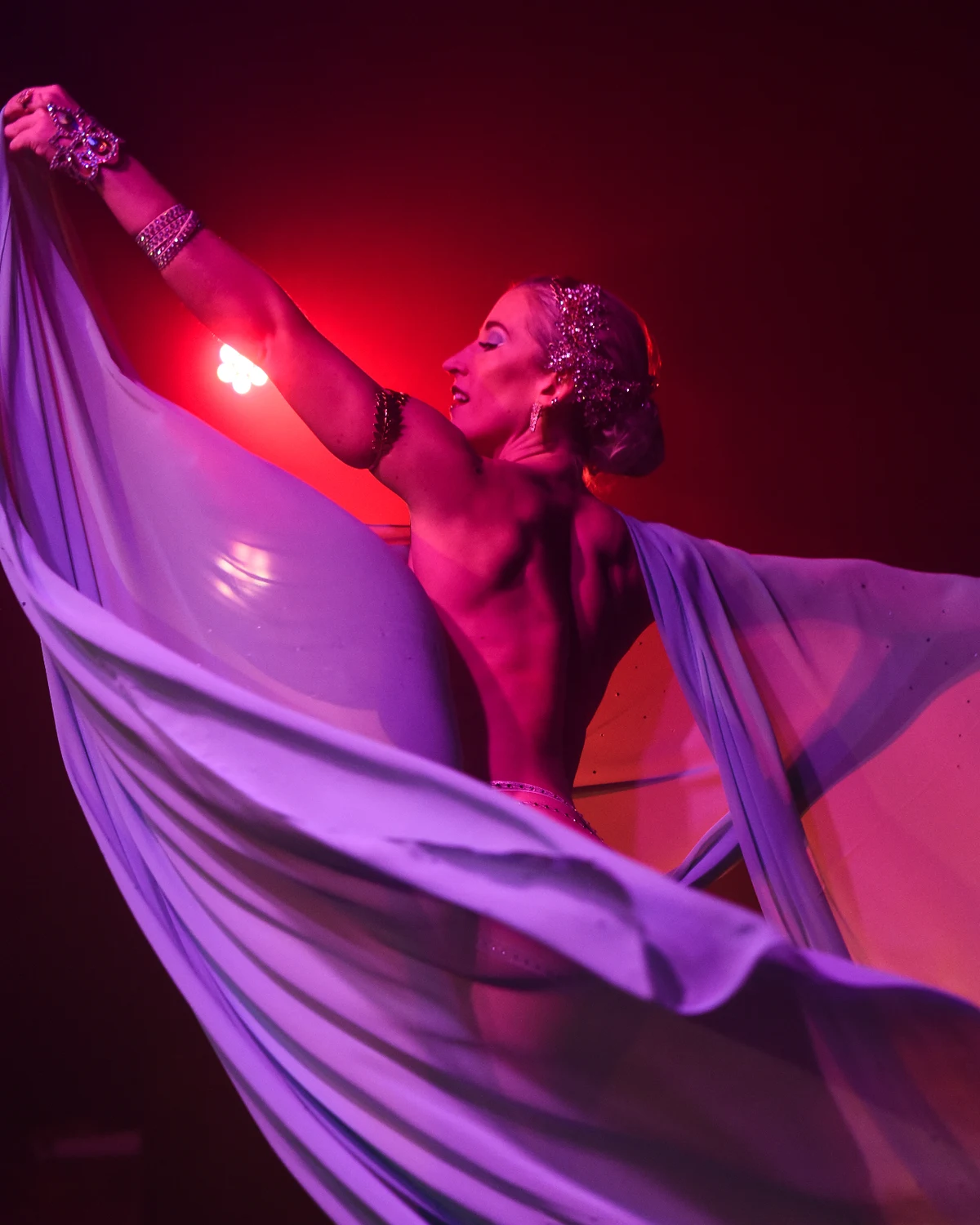Aerial acrobatics as an event highlight