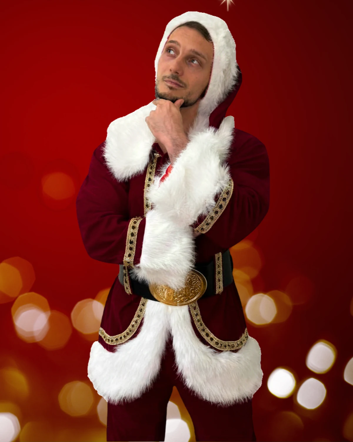 Andrii Tsumanets als Santa